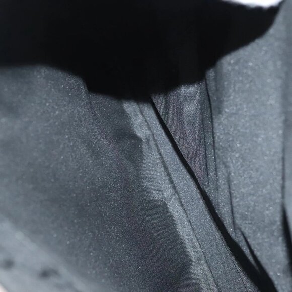 GUCCI GG Canvas Bamboo Hand Bag Nylon Black Silver Auth - Picture 10 of 16